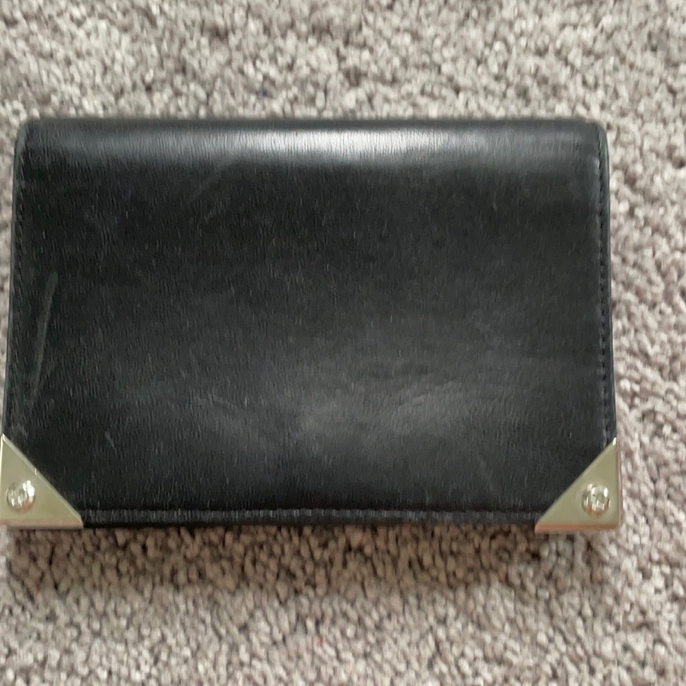 Alexander Wang black leather wallet